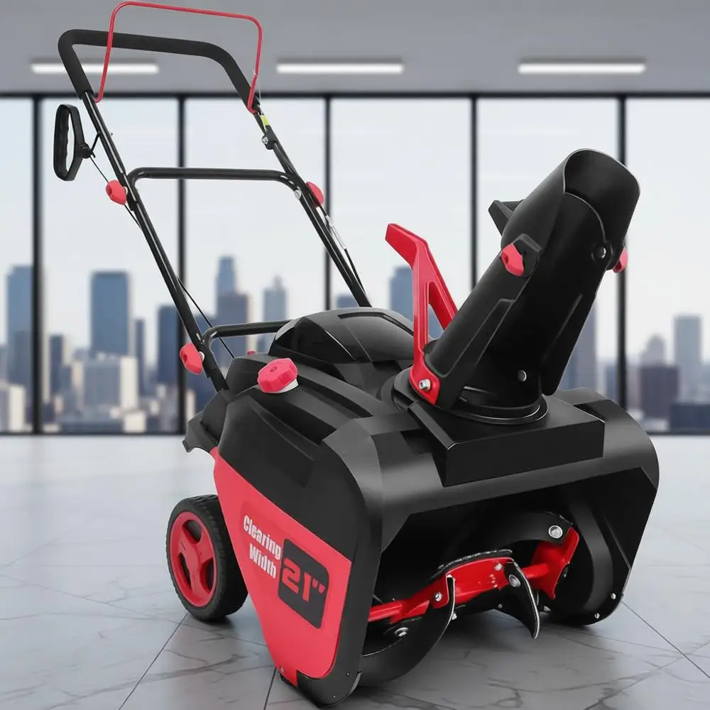 Gas Snow Blower 21 Single-Stage 212cc, Compact & Lightweight, Recoil Start