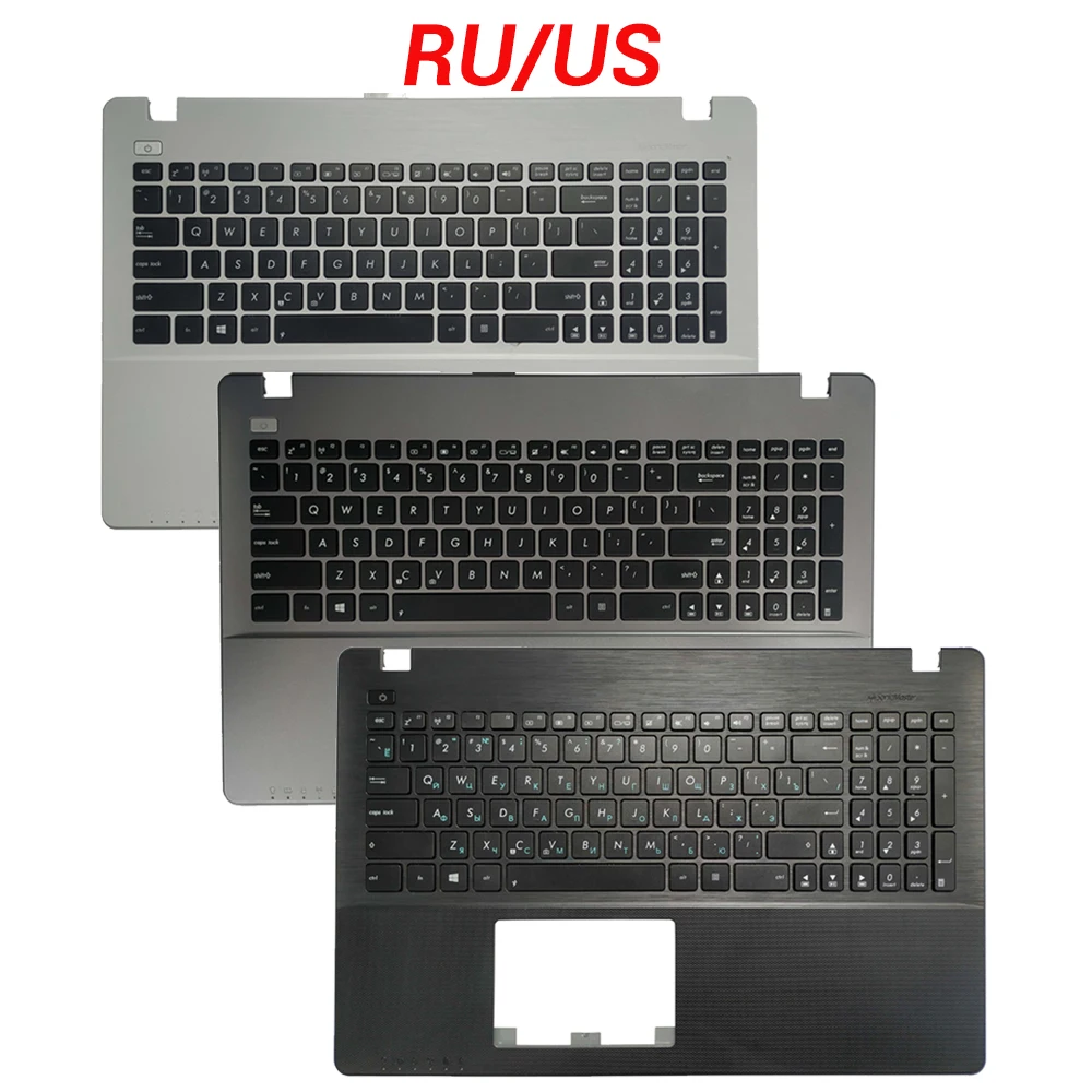 NEW For ASUS X552LD X552LDV X552MD X552V X552W X552CL X552VL X552WE X552WA Russian/US Laptop Keyboard with Palmrest Upper