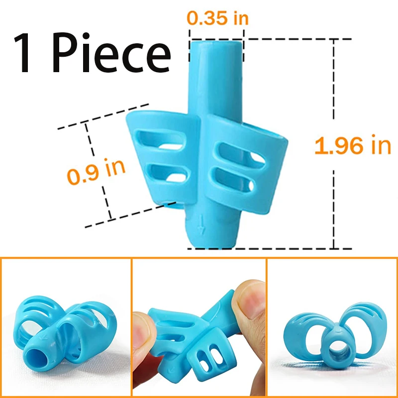 

1 Piece Children's Writing Pencil Holder Children Learn To Practice Silicone Pen Assisted Grip Posture Orthosis Students