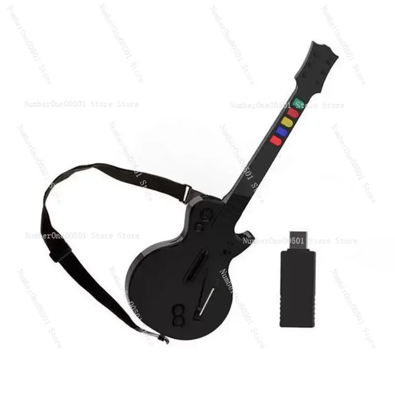 

Rock Band 2.4 G Remote Guitar Handle Console Gamepad 5Key for PC PS3 PC Guitar Hero Game Wireless Gaming Controller Guitar Hero