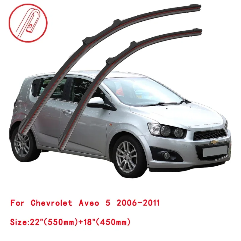 

For Chevrolet Aveo T200 T250 T255 T300 2002-2024 Car Windshield Wiper Blade Front Windscreen Windshield Brushes Washer Window