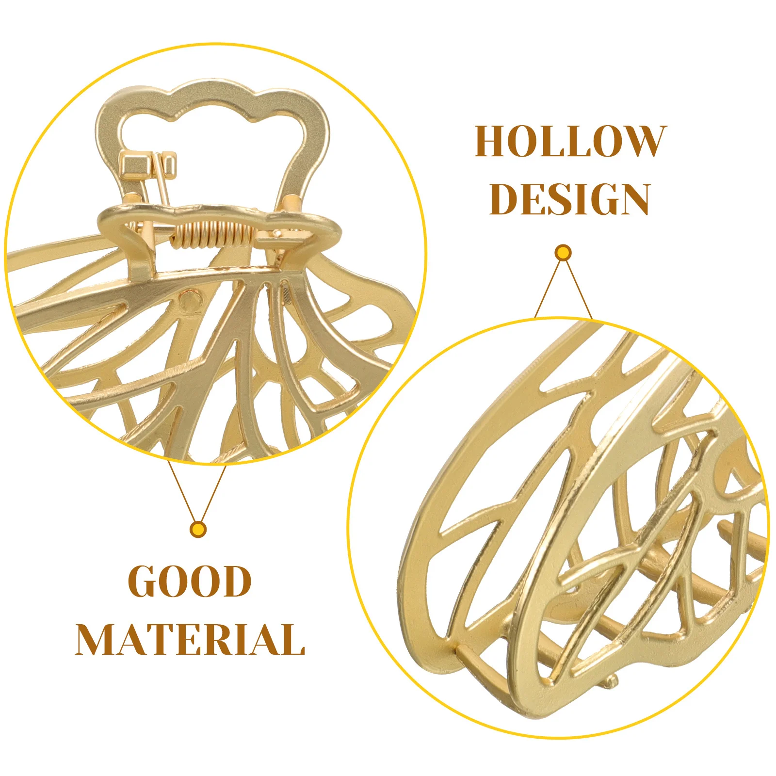

2Pcs Metal Hair Clip Premium Hollow-Out Design Fashion Elegant Woman Headdress for Wedding Party Celebration Alloy Hair