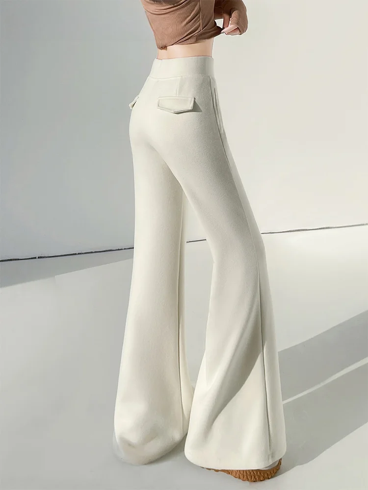 

Женские брюки для йоги La Chapelle с высокой талией, весна 2026, новые вязаные широкие спортивные брюки с эффектом утяжки живота, повседневные брюки