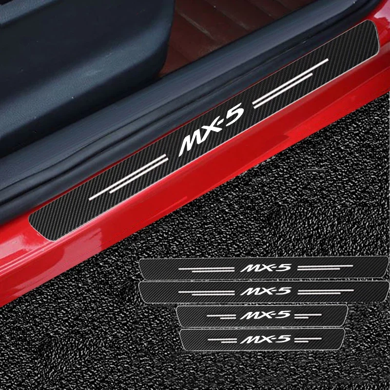 

Carbon Fiber Car Sticker Car Door Trunk Protective Strip Decal For Mazda MX-5 Miata NA NB NC ND 1990-2019 2020 2021 2022 2023