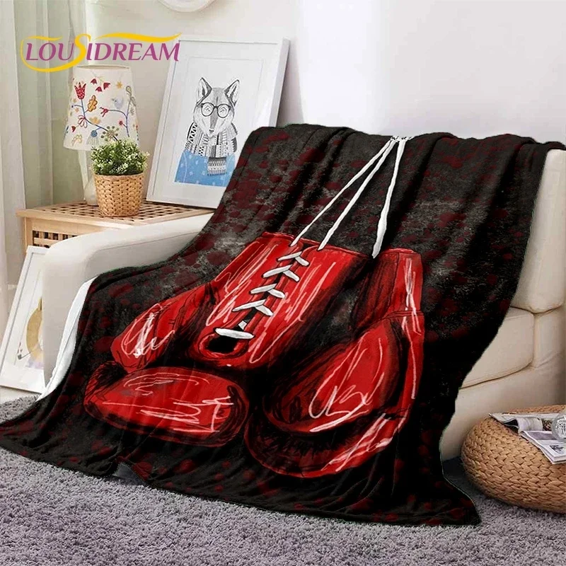 

Boxing Gloves Boxer Fight Cartoon Soft Flannel Blanket for Beds Bedroom Sofa Picnic,Throw Blanket for Cover Outdoor Leisure Gift