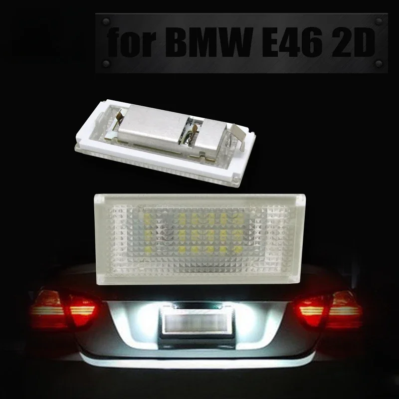 

2PCS Car LED Number License Plate Light LED License Lamp For BMW E46 2D 1998-2003 OEM No.51137031085