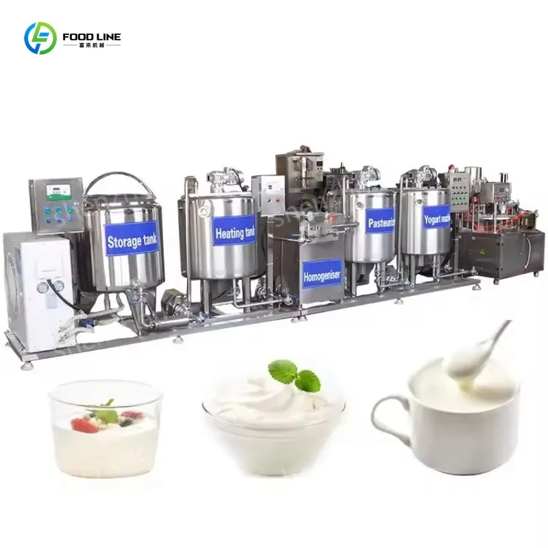 Automatic Greek Yogurt Production Line Full Set Commercial Yogurt Making Processing Equipment