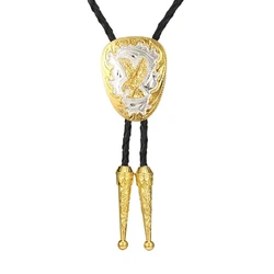 Eagle animal bicolor bolo tie