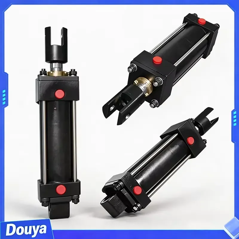 CE Made in China Custom Black Pneumatic Cylinder Y Fifting Type Single Earring Qgb Series Small Pneumatic air Cylinder