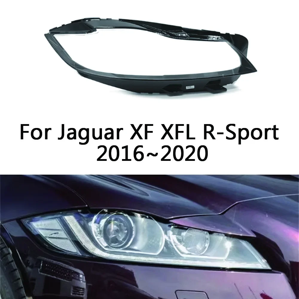 

Передняя линза для Jaguar XF XFL R-Sport 2016 ~ 2020, налобный фонарь, Сменное стекло для автомобиля, задняя крышка для автомобиля, прожектор