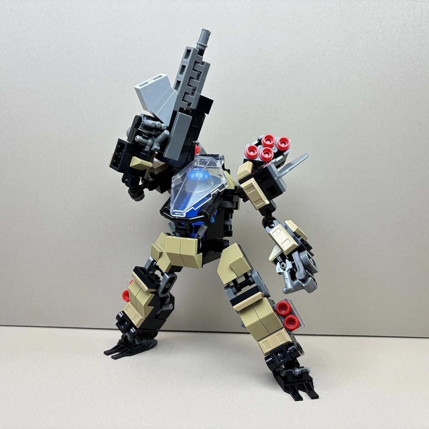 Blocs de construction de figurines d'action, modèle de guerriers mécaniques, Robot moulé, jouets à assembler pour enfants