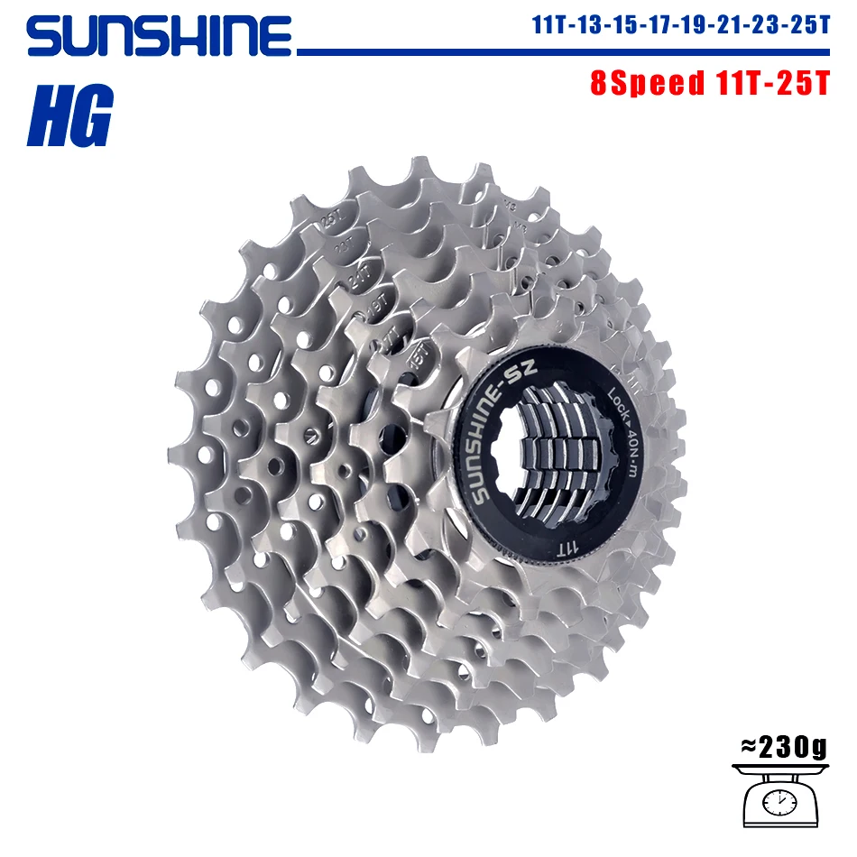 SUNSHINE Racefiets Cassette 8/9/10/11/12 Speed 23/25/28/32/34/36T k7 Cassette 8V 9V 10V 11V 12V voor SHIMANO HG