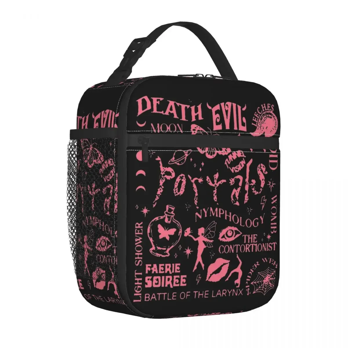 The Evil Moon Cycle Melanie Martinez Insulated Lunch Bags Cooler Bag Reusable Portable Tote Lunch Box Bento Pouch Work Picnic