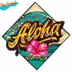 Lustiger Aufkleber -Vinyl -Aufkleber, Abenteuerwarten, Van, Surf, Surf Hawaii, Camper, Wohnmobil, Motorrad, Auto, Boot, Boot 12 Hauptverkaufsstil Dub - №11