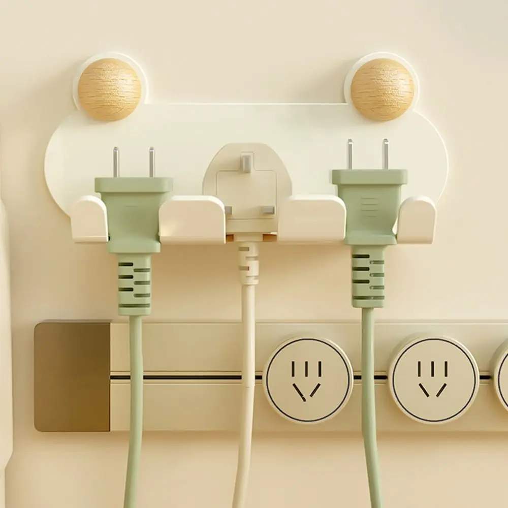 

Creative Iron Power Plug Socket Holder Punch-free Wall Mounted Plug Bracket Cartoon Animals Socket Storage Rack for Home
