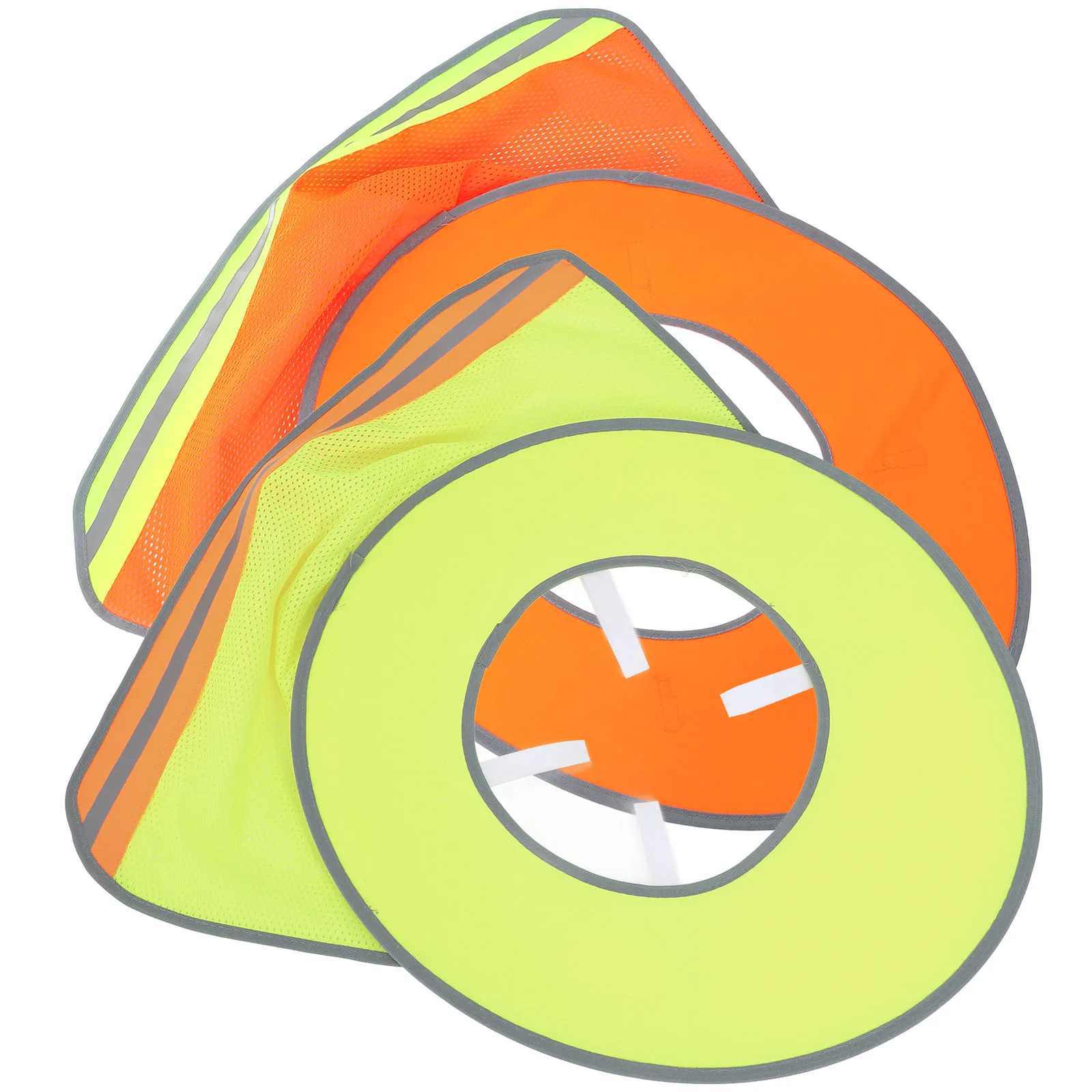 

2pcs Full Brim Hard Hat Sun Shade Uv Protection Breathable Mesh Foldable Lightweight For Outdoor Work Construction Sports Safety