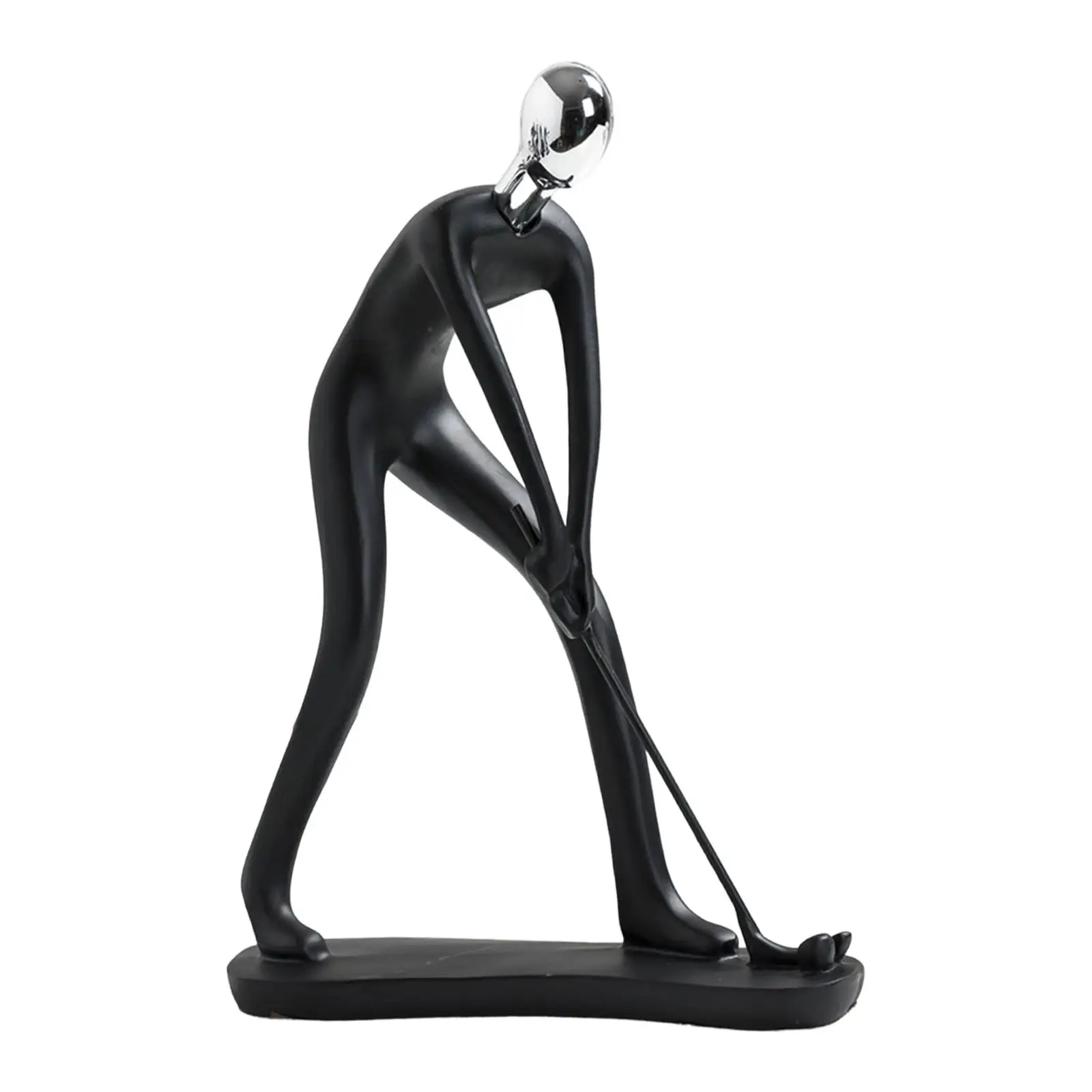 Golfer Statue Resin Sculpture Creative Nordic Artwork Figurine for Home Decoration Living Room Accessories