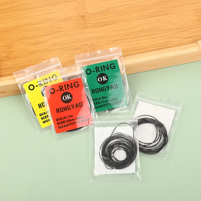 1Pack 0.5/0.6/0.7/0.8/0.9mm Watch O-Ring Waterproof Rubber Watch Back Cover Gaskets O Ring Repair Watchmaker Tools Accessories