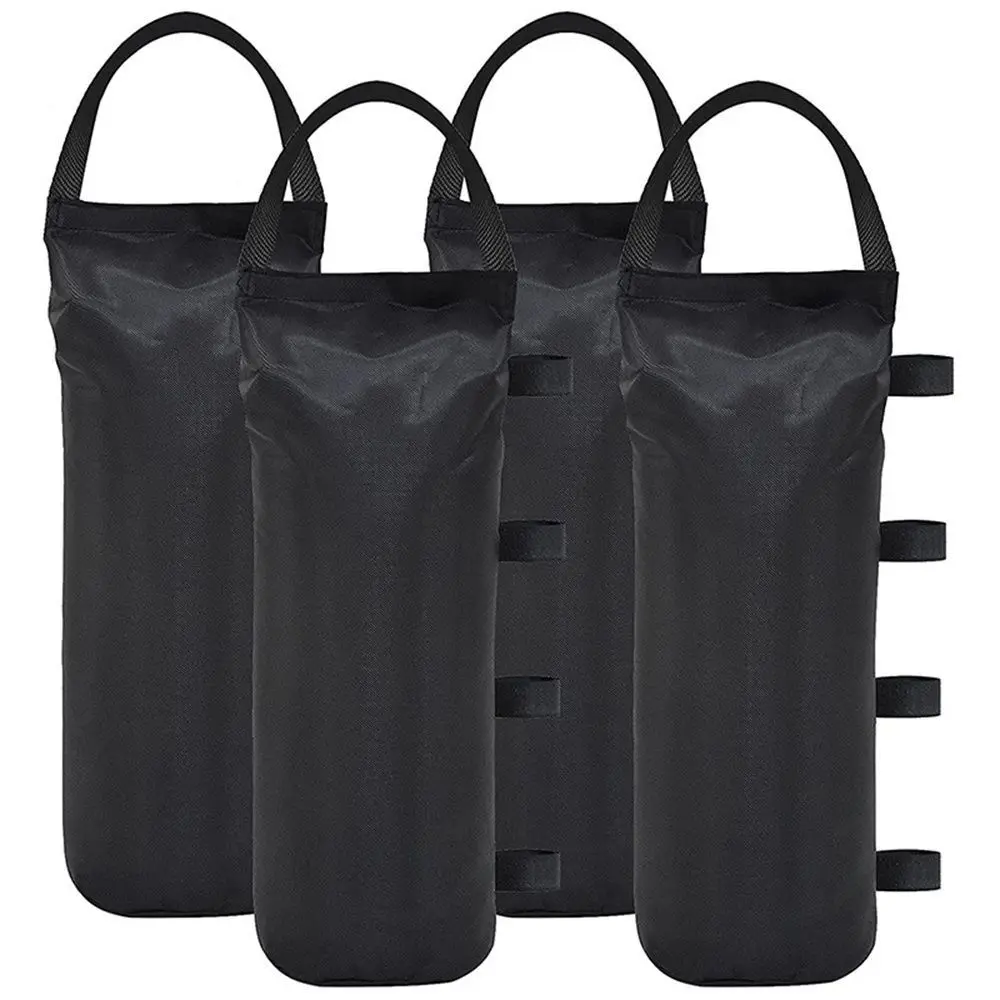 Durable Black Tent Sandbag with Handle Garden Gazebo Foot Leg Weights Sand Bag Sand Shelter Party Tent Set Camping Tools