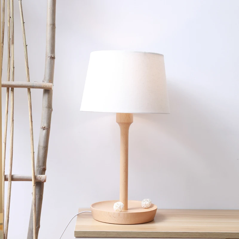 

Log wind table lamp, light luxury bedside table lamp atmosphere bedroom lamp light luxury high-end retro table lamp
