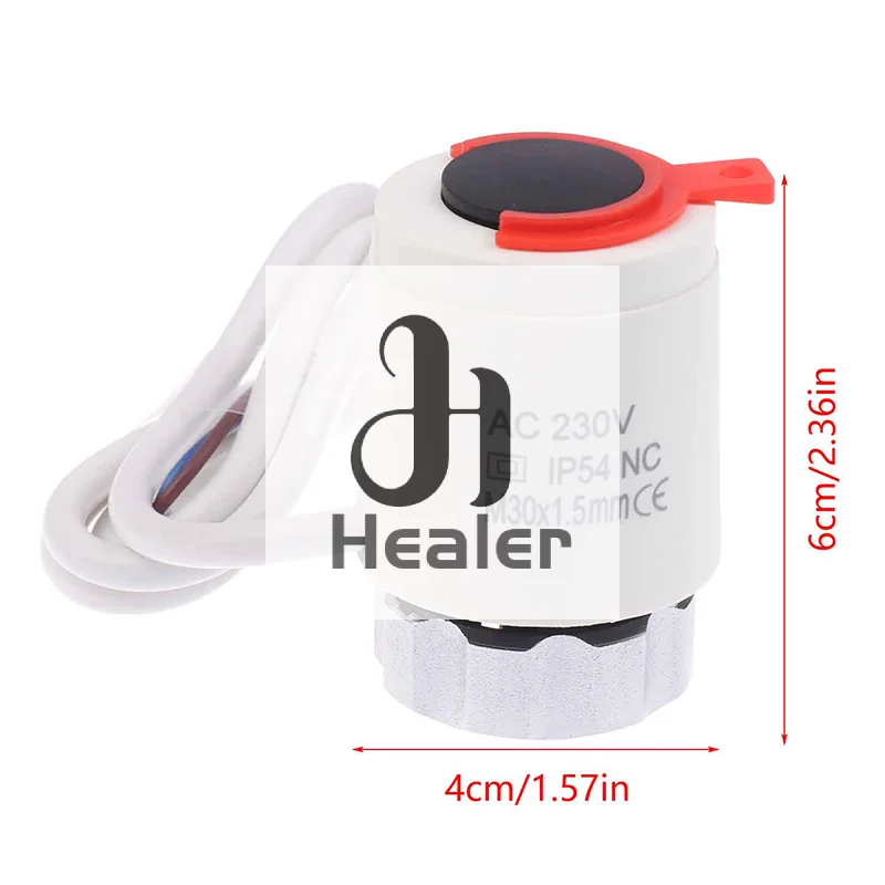 

230 В NC клапан N58A IP54 электрический тепловой привод радиатор для коллектора теплого пола электрический отопление домашний расширительный клапан