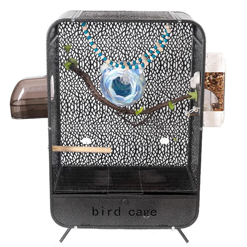 

Budgerigar, landscape bird cage, Xuanfeng peony, Wenniao, embroidered eye, large villa, acrylic