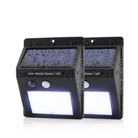 RTS Outdoor Motion Sensor LED Wall Lamps Indoor For Garden 20 Led Solar Sensor Wall Light Solar Led Light