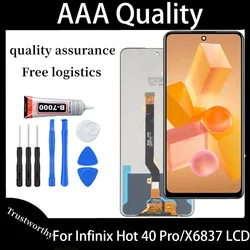 6.78 inches For Infinix Hot 40 Pro LCD X6837 Display Screen Touch Digitizer Assembly For Infinix Hot40 Pro X6837 LCD Replacement