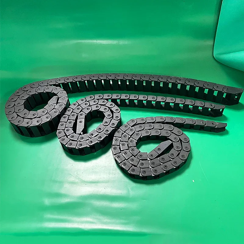 L1000mm Wire Carrier Drag Chain with End Connectors, Multiple Sizes Cable Tow Chain for CNC Router DIY Machine Cable Management