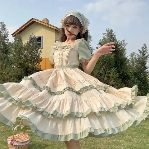 10 best sales grön lolitaklänning - №2