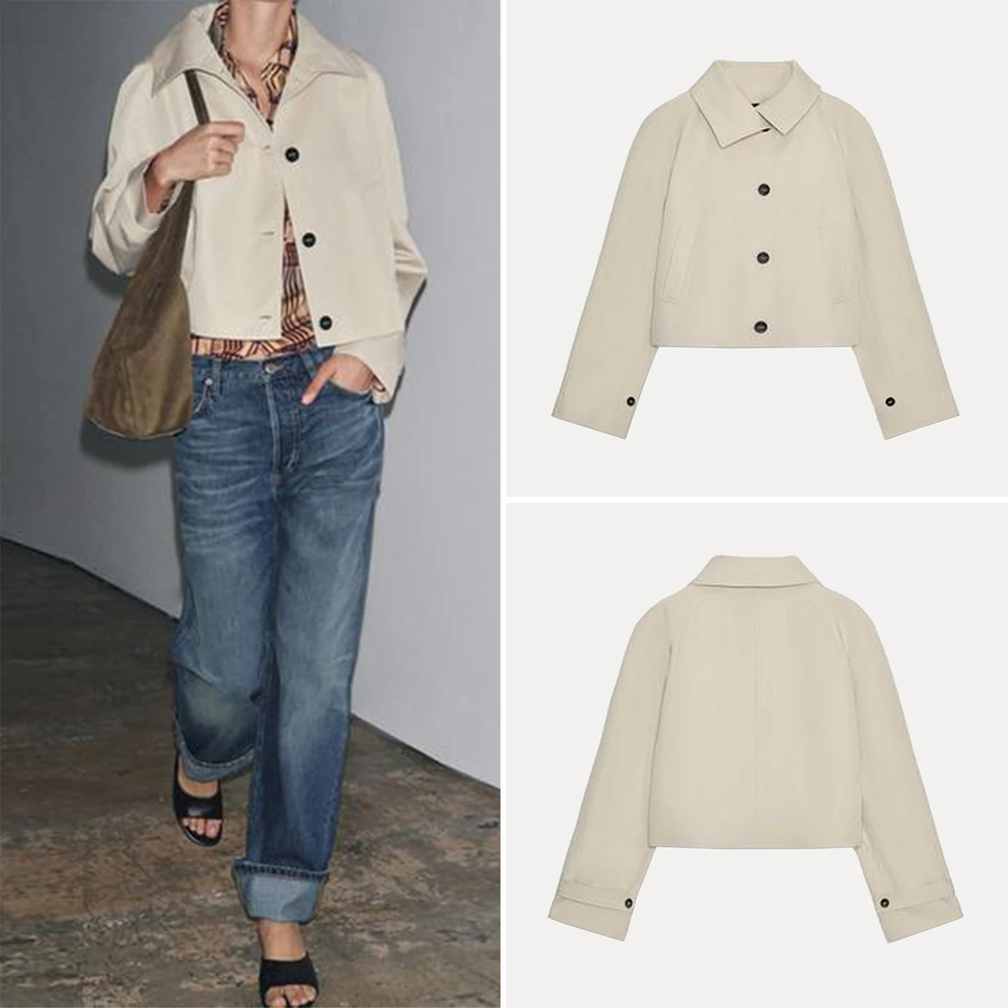 

Z Women's Faion ort Sle Waterproof Casual Coat 2025 New Arrival Stand Fit Ladies Outerwear Ele Personali
