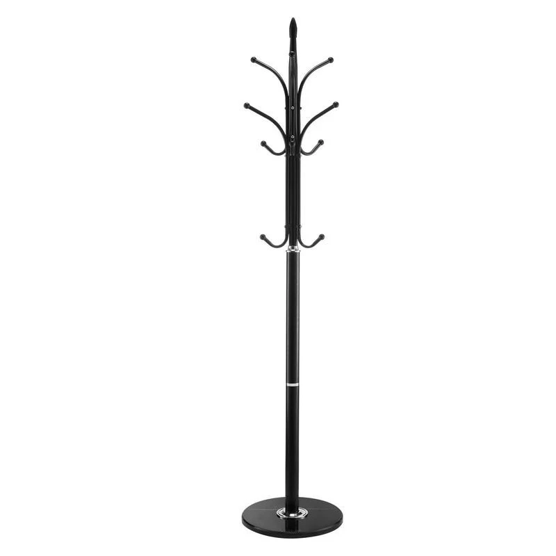 

Free Shipping-Coat Rack Freestanding, Coats Tree Stand with Stable Marble Base & 6 Hooks, Free Standing Hall Coat Rack for Entryway, Bedroom, Office, Living Room, Modern Clothes Hanger for Coats, Hats, Bags