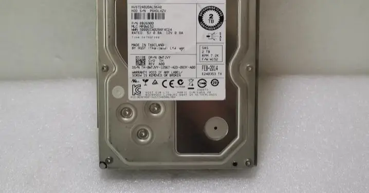 For 0WTJVY HUS724020ALS640 SAS 2T 7.2K 3.5 server hard drive