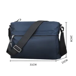 BJIAX New Shoulder Bag Men Cross Casual Crossbody Bag Men Bag Waterproof Canvas Oxford Cloth Bag Diagonal Small Backpack