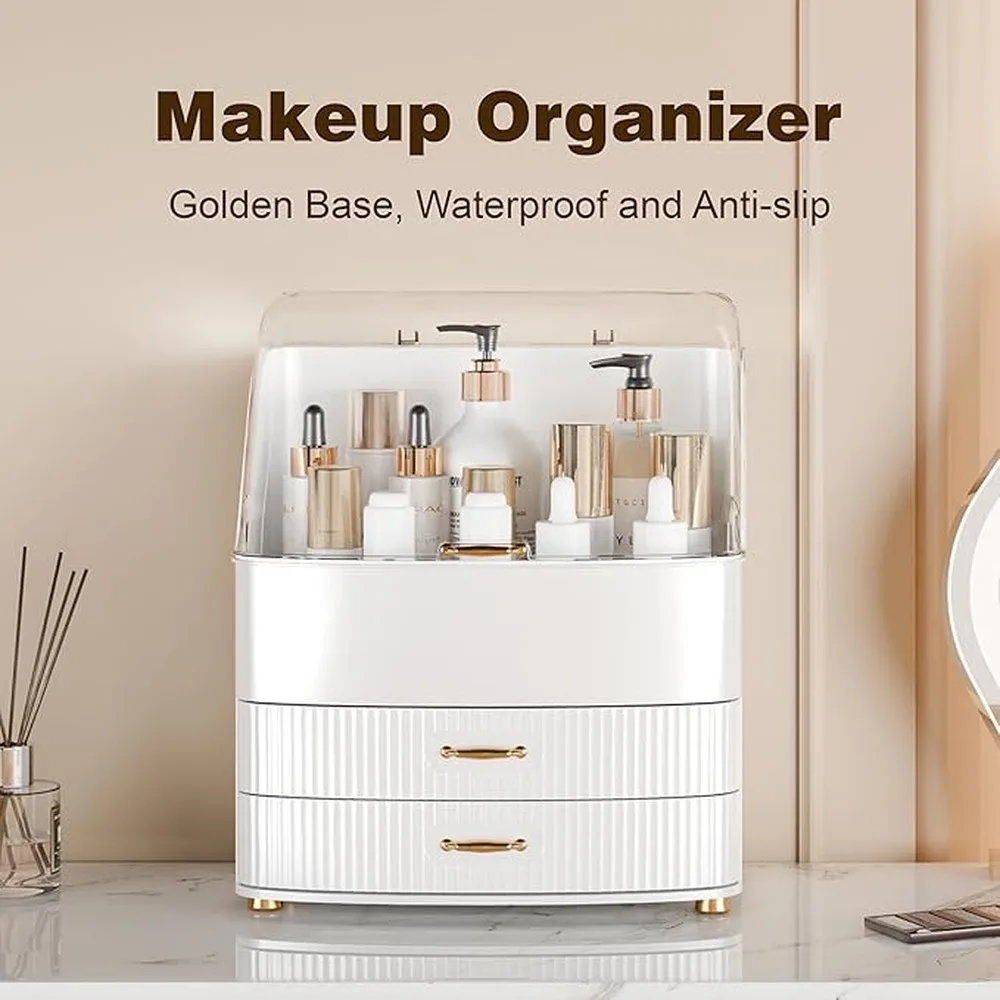 Face Mask Storage Clear Transparent Large Capacity Cosmetic Organizer Dustproof Luxury