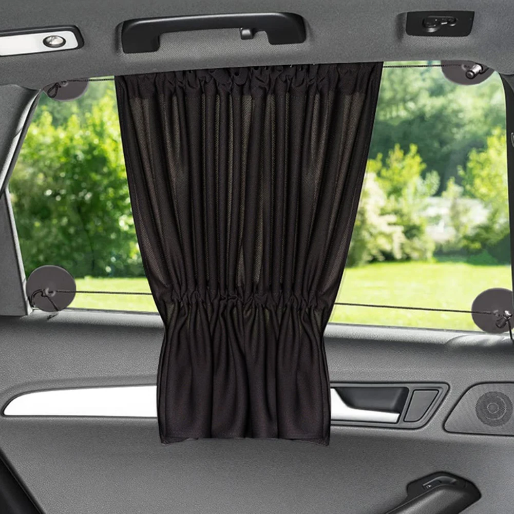 2Pcs Summer Car Sun Shade Car Cover Rear Side Window Curtain Film Car Visor Blinds Heat UV Protection For Baby Children 65*50cm