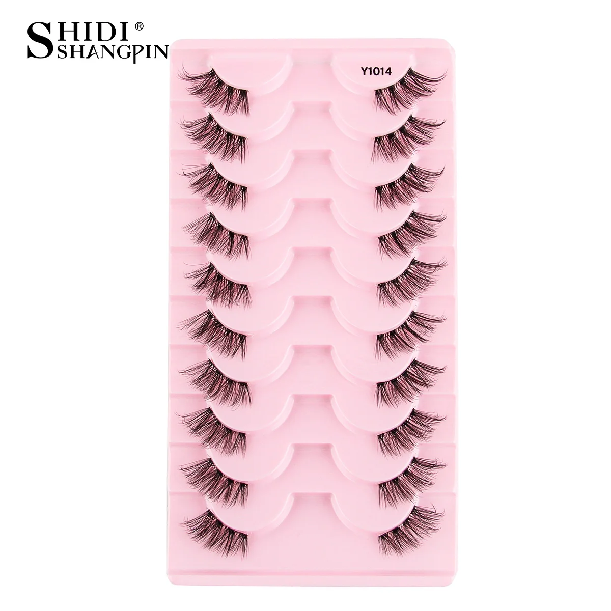 Neue Halbe Wimpern Falsche Wimpern 5/10 Paar 3D Nerz-Wimpern Natürliche Wimpernverlängerung Katzenaugen-Wimpern Make-up Faux Cils Fox Lash – Detail 27