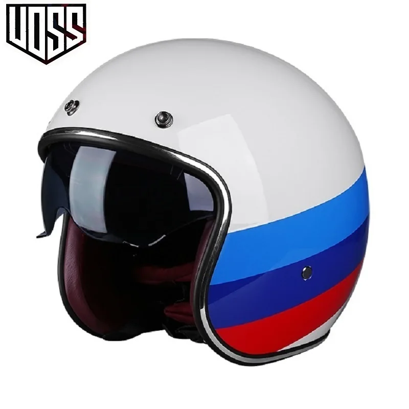 

Motorcycle helmet 3 / 4 open half single helmet shell packaging material ABS voss-060