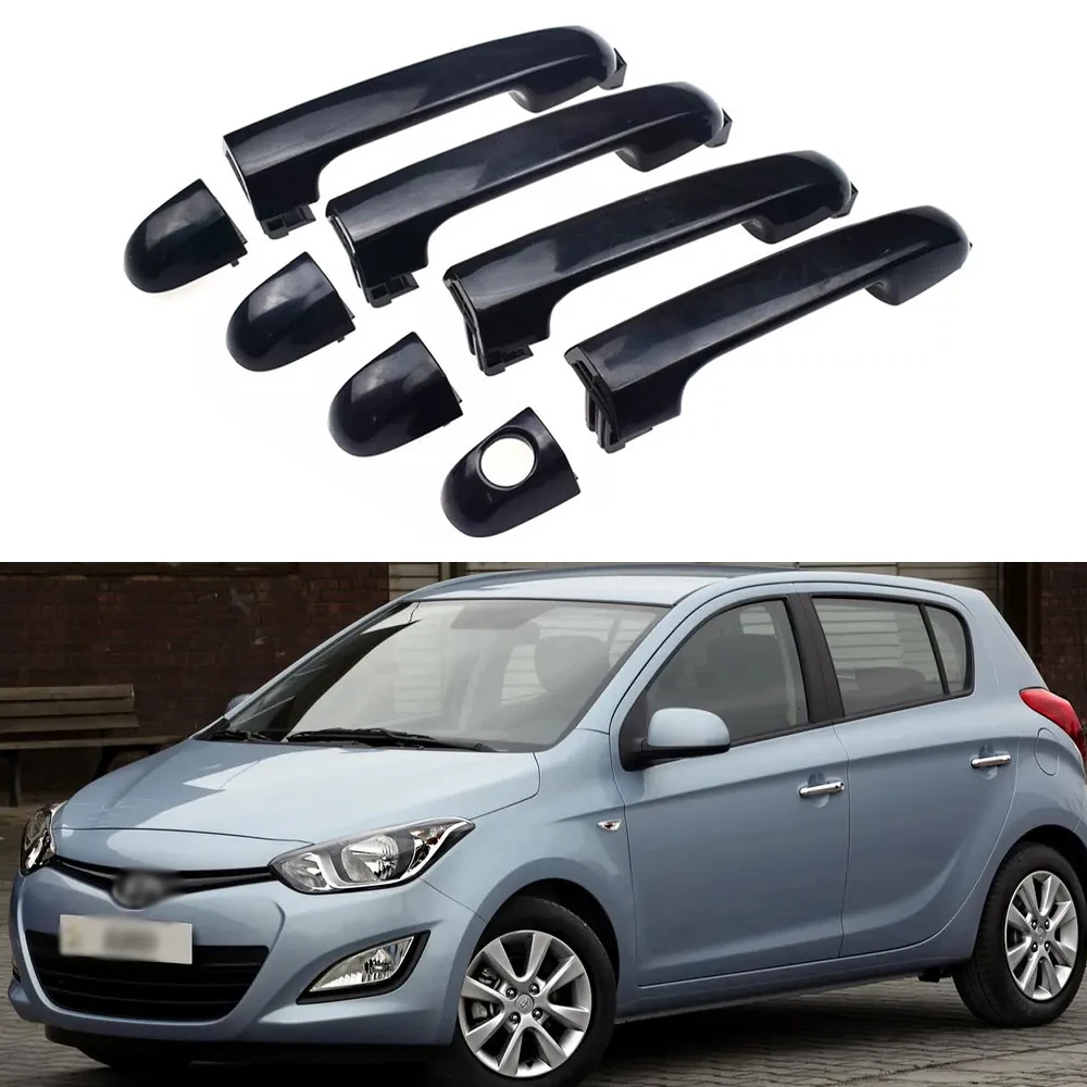 

4PCS For HYUNDAI i20 2007-14 Front Rear Left Right Exterior Black Door Handle 826511J000 826511J000CA 82651-1J000 82651-1J000CA