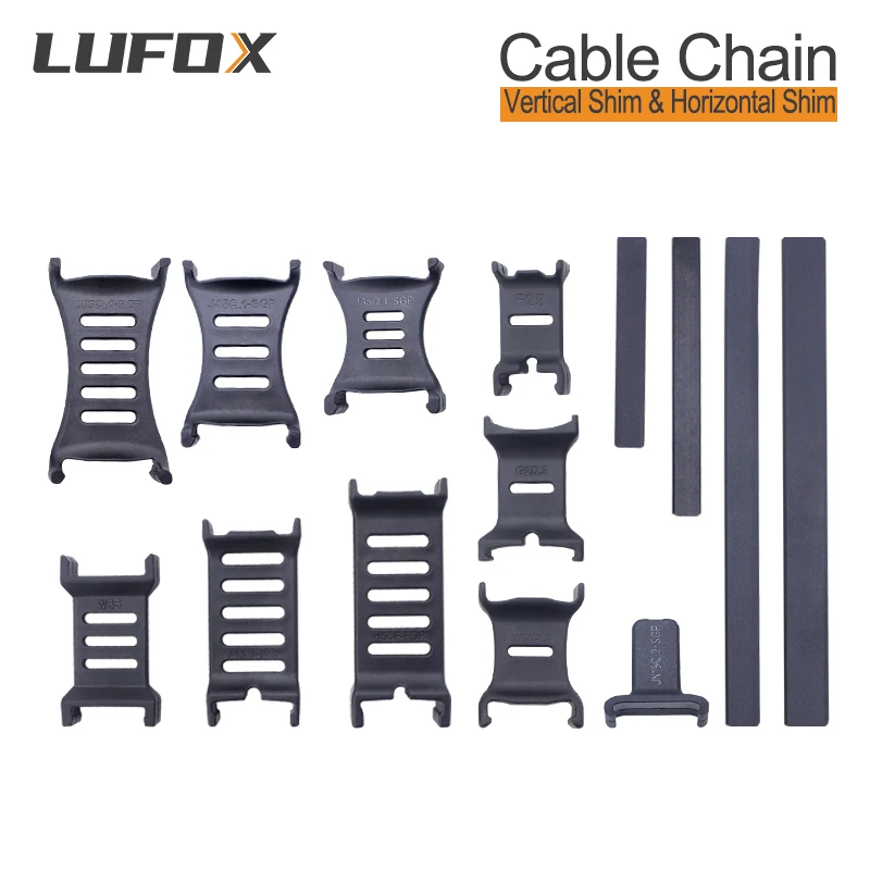 Horizontal shim and Vertical shim for cable chain