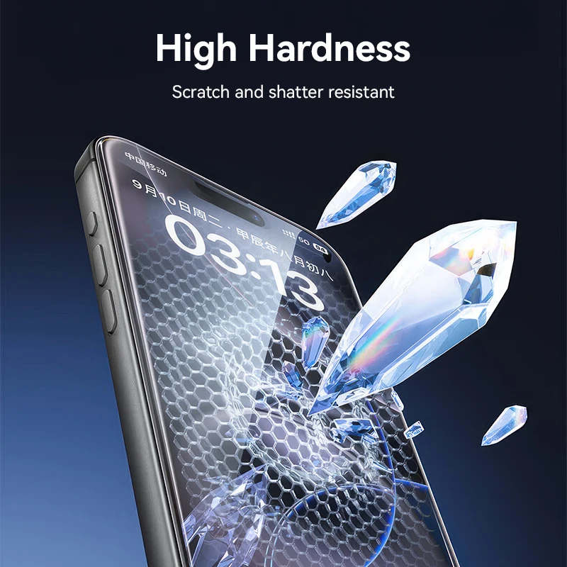 Szkło Joyroom 9D do iPhone 17 Pro Max HD Folia Ochronna na Ekran Pełnoekranowa Szkło Hartowane do iPhone Serii 11-17 — zdjęcie produktu 4
