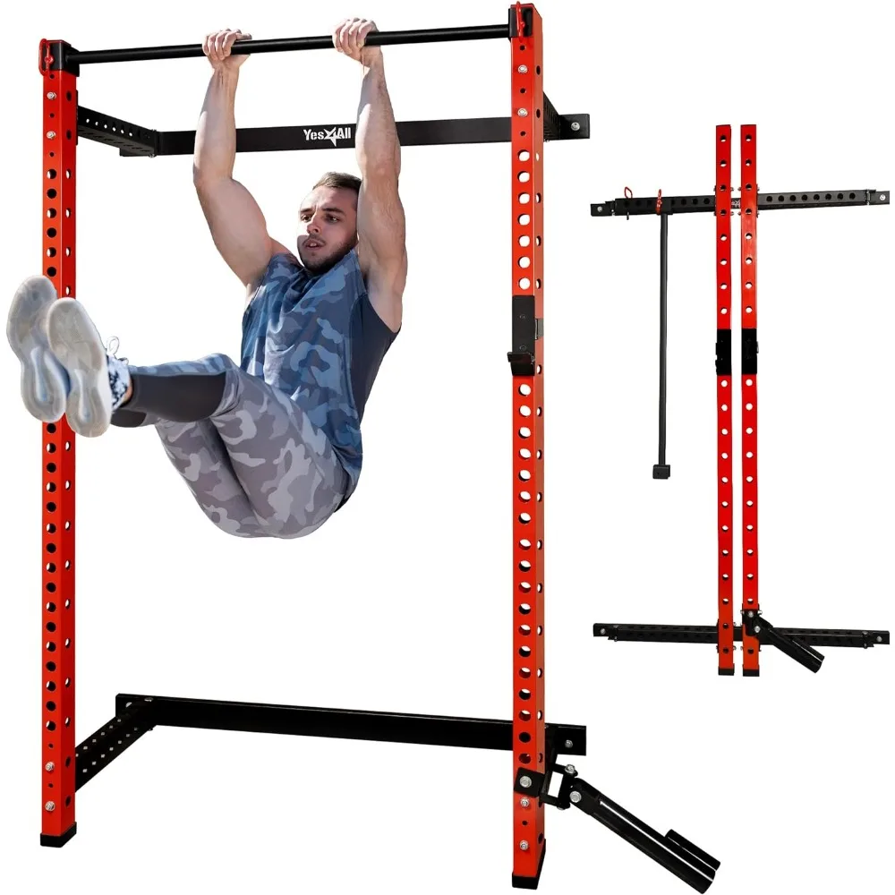 

Squat Rack for Home Gym, Adjustable Barbell Stand Rack, Multi-Function Weight Lifting, Dip Bar Station, Bench Press Rack Stand