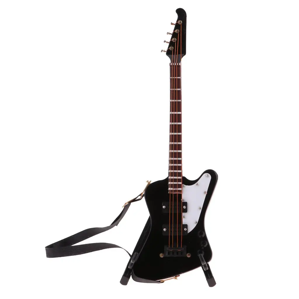 20 Cm Wood Miniature Electric Guitar Model for 20 Cm for Figurine