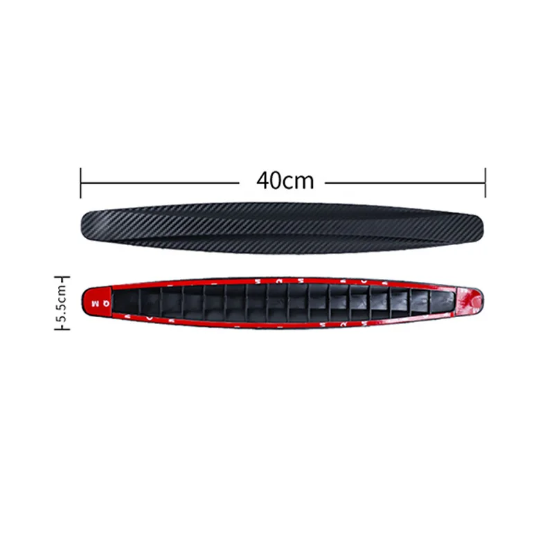 2/4 stücke Auto Stoßstange Schutz Streifen Schutz Ecke Schutz Streifen Scratch Protector Crash Klinge Anti-kollision Auto Zubehör – Detail 10