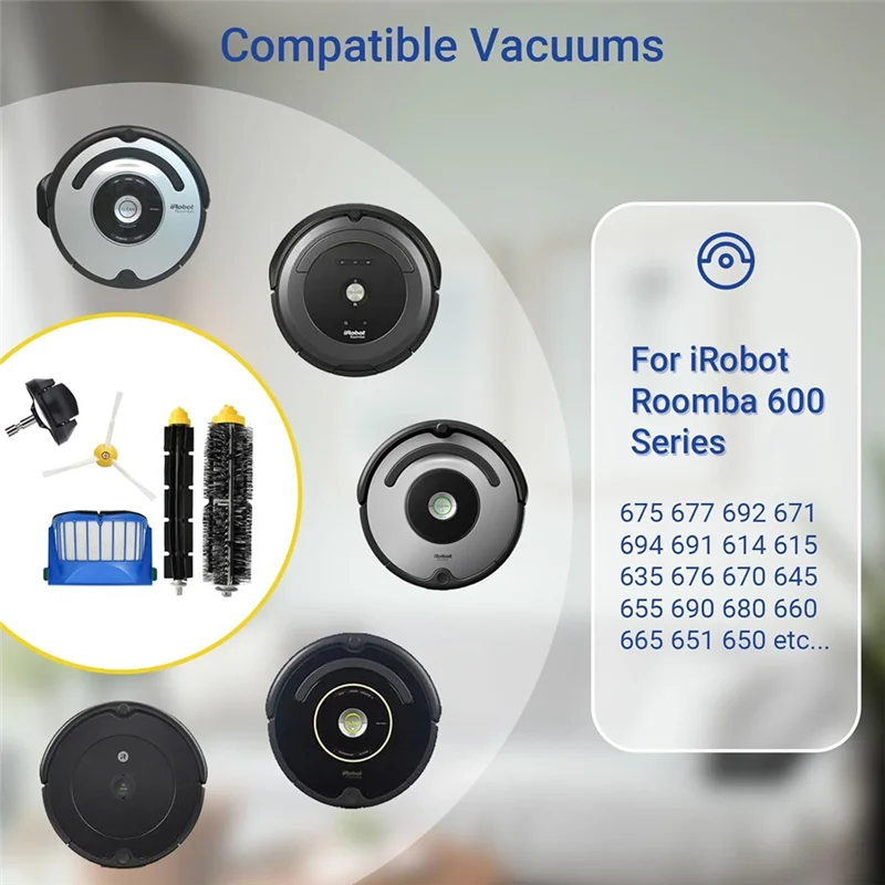 قطع غيار B50C لسلسلة Irobot Roomba 600 692 675 677 671 694 614 691 670 615 676 639 621 679 أجزاء المكنسة الروبوتية #6