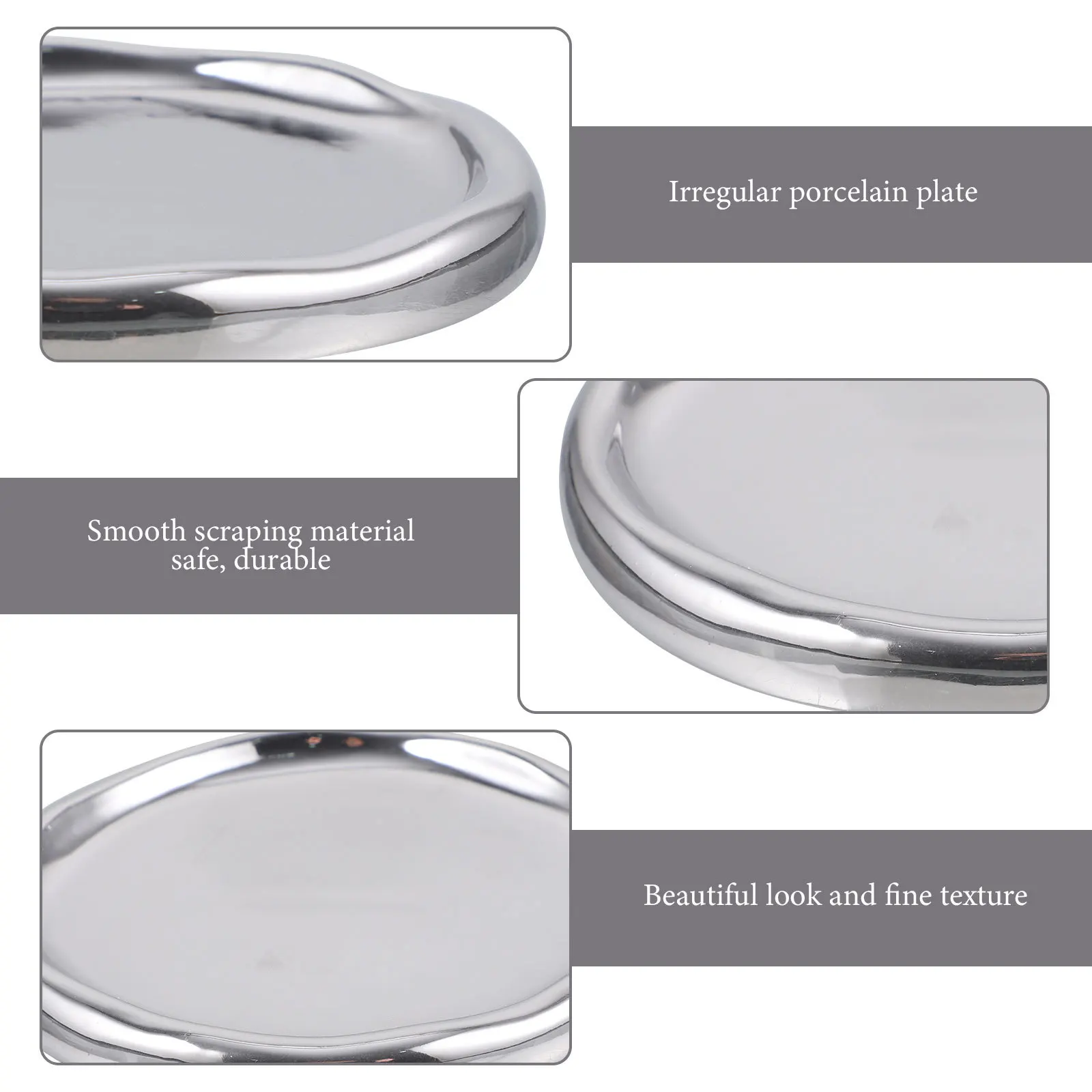 

Керамический поднос для ювелирных изделий с широким краем, элегантный органайзер для ювелирных изделий, декоративный держатель для колец, многофункциональная тарелка для хранения брелоков