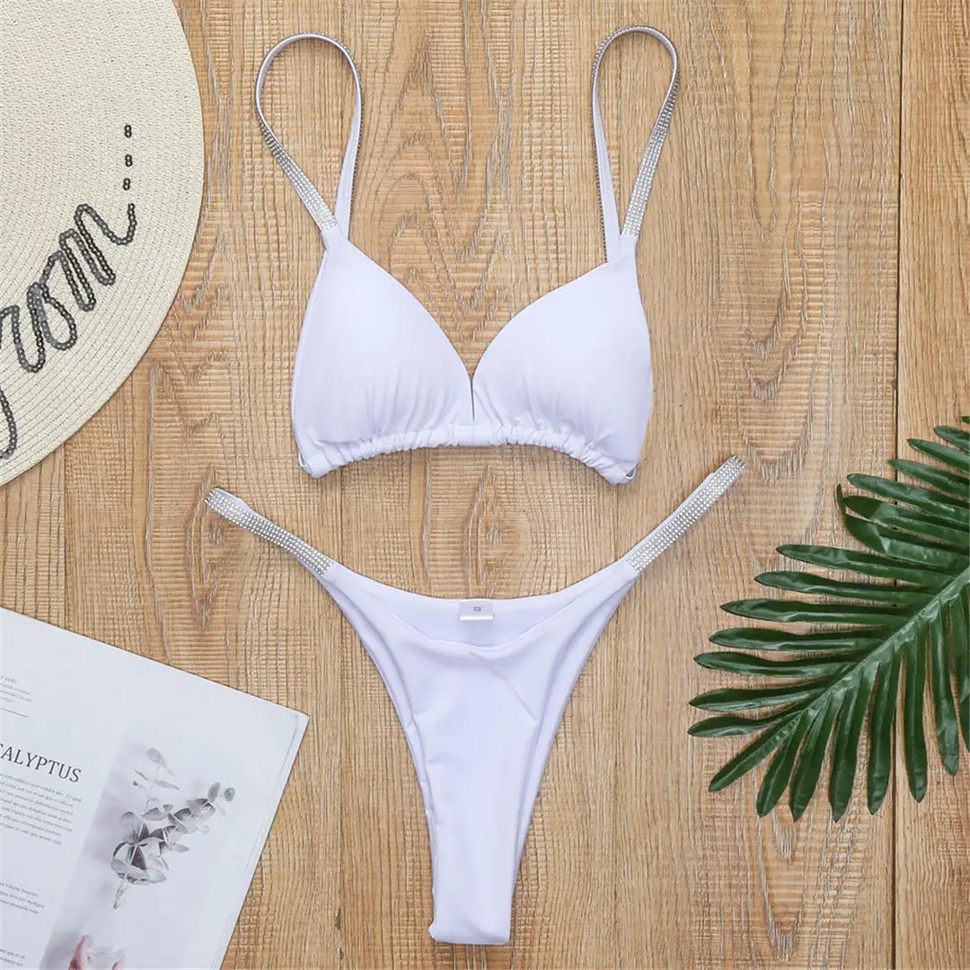 Neuer sexy Mini-Bikini, Damen-Badeanzug, zweiteiliges Bikini-Set mit Pailletten, gepolstert, Badebekleidung, Damen-Badeanzug V2043P – Detail 21