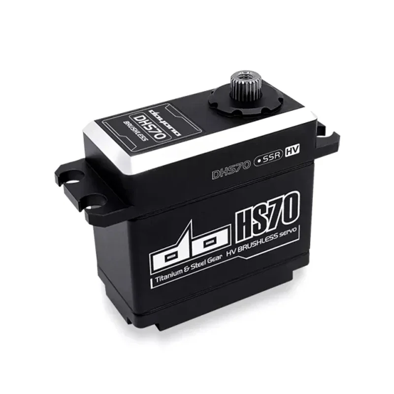 RoRuSDOYONO DHS60 DHS70 DHS108 Brushless Servo HV High Pressure Titanium & Steel Tooth Racing Steering Gear For RC Car