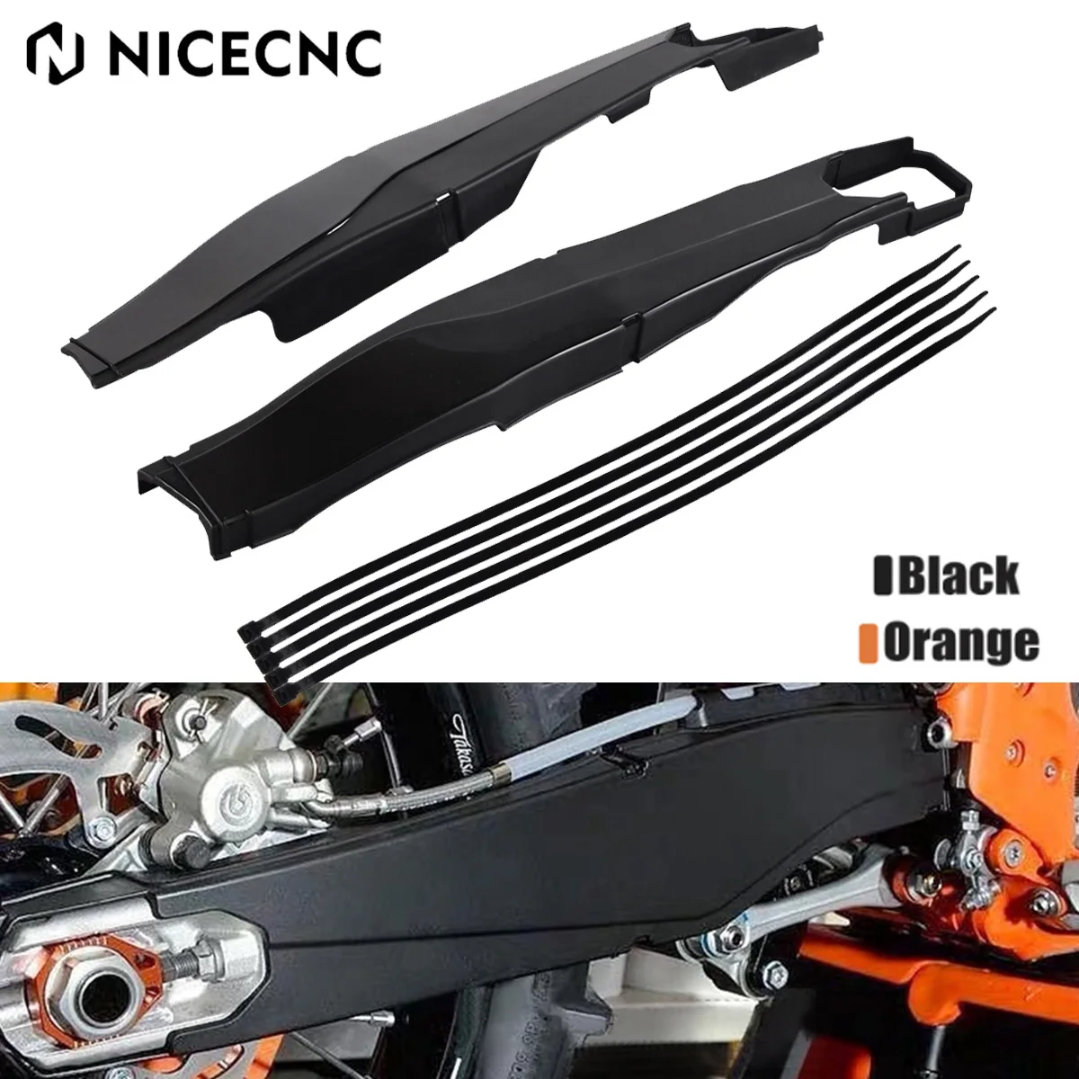 

NICECNC For 2023 2022 2021 KTM EXC 300 250 150 EXC-F 450 350 250 XC-W 200 XCF-W 500 2012-2023 Motorcycle Swingarm Protector Set