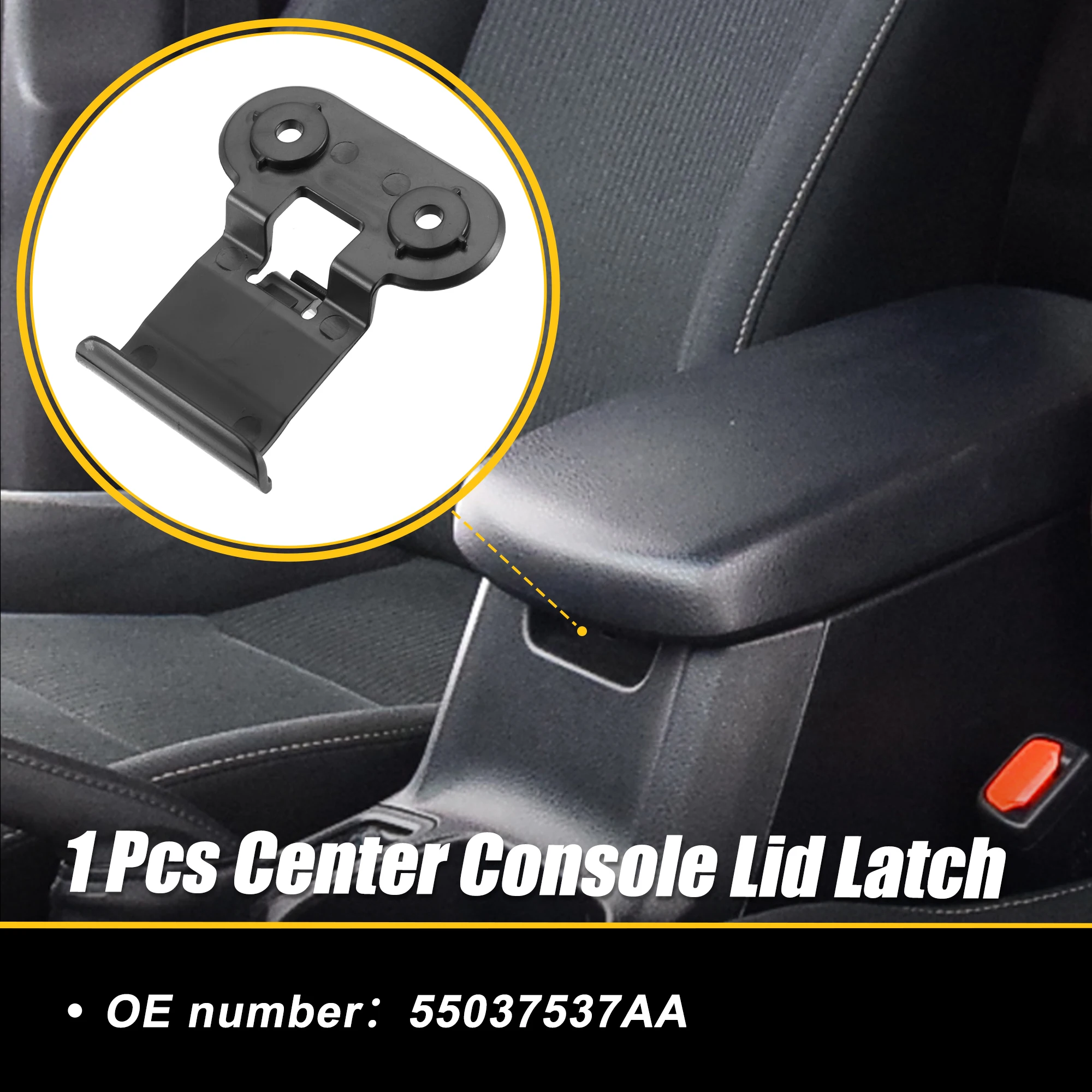 UXCELL Center Console Armrest Lid Latch for Jeep Cherokee 1997-2001 55037537AA Black